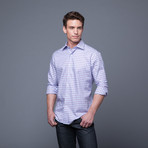 Checkered Shirt // Purple (US: 17.5/34-35)