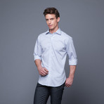 Windowpane Shirt // Blue  (US: 15/34-35)