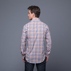 Gingham Shirt // Blue + Orange  (US: 16.5/32-33)