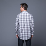 Large Check Shirt // Grey + White  (US: 15.5/34-35)