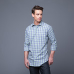 Gingham Shirt // Navy + Green (US: 15/32-33)