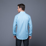 Gingham Shirt // Aqua (US: 16/34-35)
