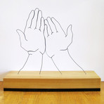 Wire Sculpture // Hands Supplicated