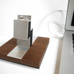The Dock for iPhone 5S/6 // Walnut (Black)