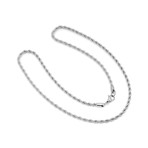 Rope Necklace // Stainless Steel (Silver)