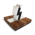 The Dock for iPhone 5S/6 // Zebra Wood (Black)