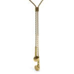 Earbud Necklace (18 Carat Yellow Gold)