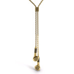 Earbud Necklace (18 Carat Yellow Gold)