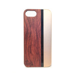 Hybrid Prism Series // iPhone 5/5s (Green and Champagne with Zebrawood)