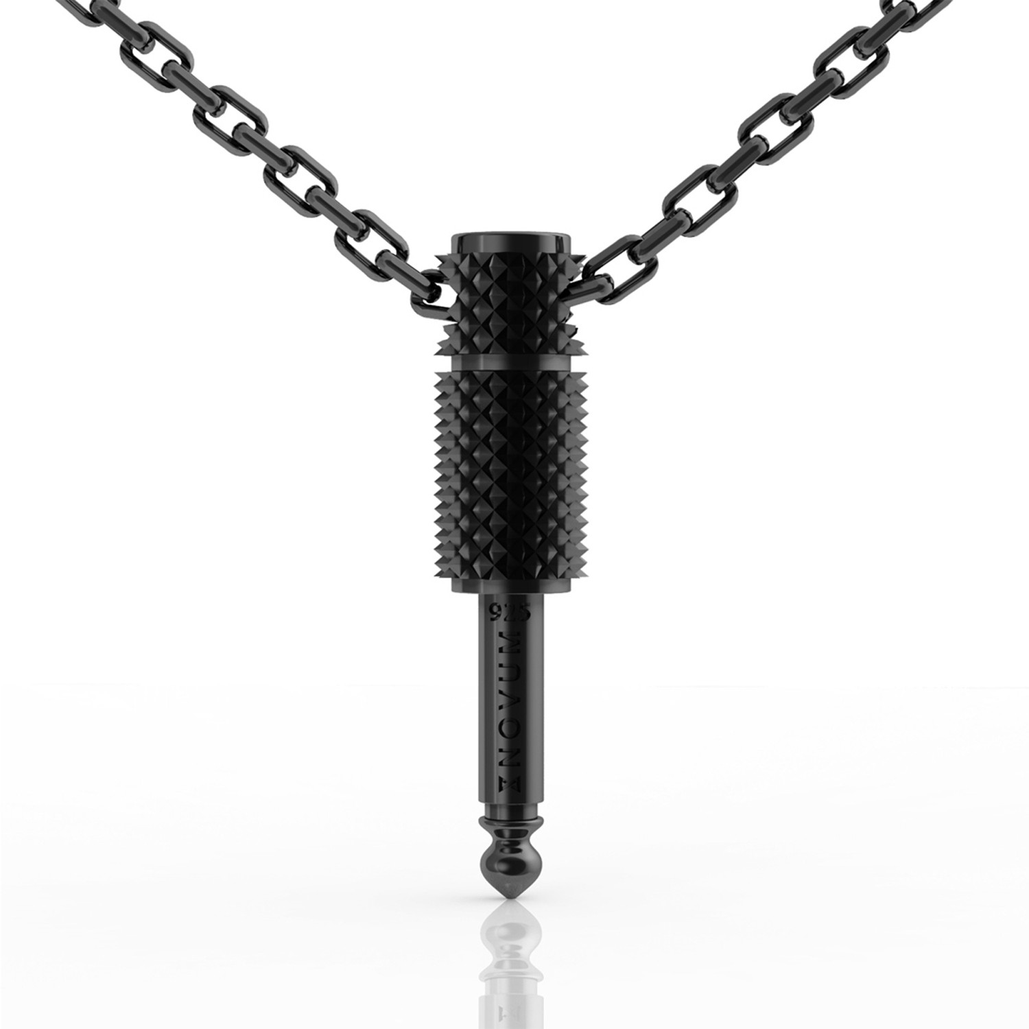 Plug Pendant Necklace (Silver) Novum Touch of Modern