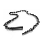 1/4" Audio Necklace (Black Ruthenium)