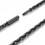 1/4" Audio Necklace (Black Ruthenium)