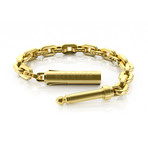 1/4" Audio Bracelet // 8"Length (18 Carat Yellow Gold)