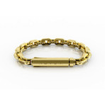 1/4" Audio Bracelet // 8"Length (18 Carat Yellow Gold)