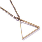 Brass Triangle Necklace