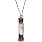 Silver Hourglass Necklace