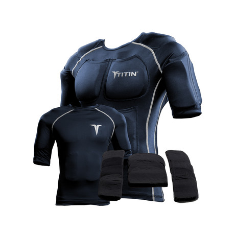 Weighted Compression Shirt // Steel Blue (XS)