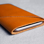 Leather Wallet Sleeve // Tan