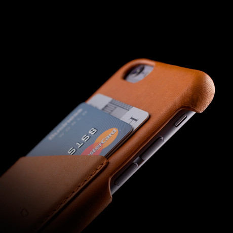 Mujjo // Tan Leather Wallet Case // iPhone 6