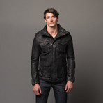 Leroy Leather Utility Jacket (XS)