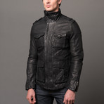 Leroy Leather Utility Jacket (XS)