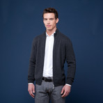 Cashmere Zip Jacket // Charcoal (Euro: 60)