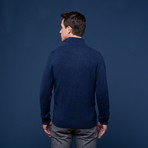 Cashmere Zip Jacket // Navy (Euro: 52)