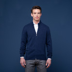 Cashmere Zip Jacket // Navy (Euro: 52)