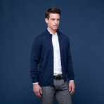 Cashmere Zip Jacket // Navy (Euro: 52)