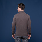 Cashmere Zip Jacket // Mocha (Euro: 56)