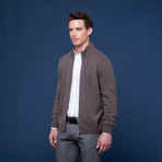 Cashmere Zip Jacket // Mocha (Euro: 56)