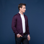 Vintage Merino Zip Jacket // Wine (Euro: 50)