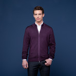Vintage Merino Zip Jacket // Wine (Euro: 50)