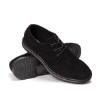 Stevie Suede Derby // Black (UK: 12)