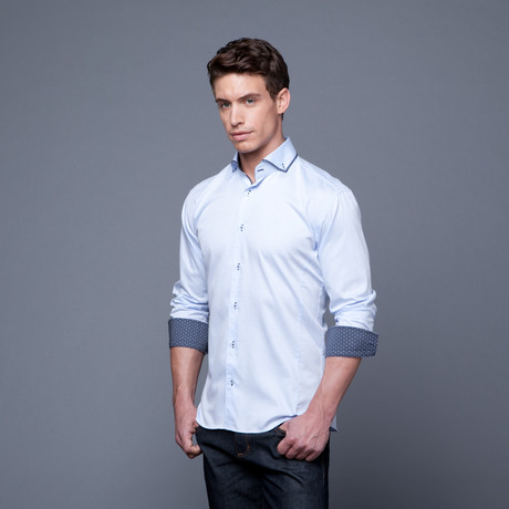 Maceoo // Elegance Button Up // Light Blue (S)