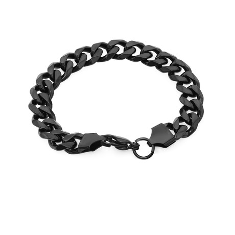 Cuban Chain Bracelet with Hang Ten Accent