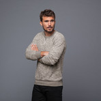 Rusty Crew Neck Sweater // Oatmeal (M)