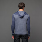 Threads for Thought // Thermal Hooded Henley // Medieval Blue (S)