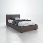 Madison Bed // Coffee Bean Leather (Twin: 85"L x 49"W x 35"H)