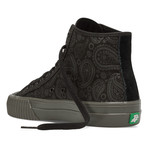 Center Hi Paisley // Black (US: 9.5)