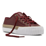 Leather Center Low Top // Oxblood (US: 8.5)