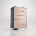 Park Dresser Tallboy (Asphalt + Frappe Matte)