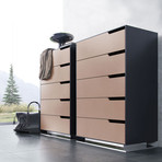 Park Dresser Tallboy (Asphalt + Frappe Matte)