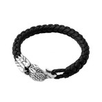 Leather Bracelet + Eagle Clasp