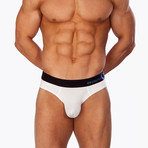 Hipster Brief // White (Small (30"-32"))