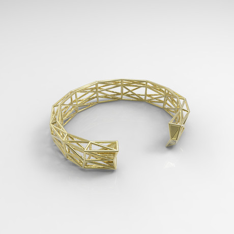 Thin Truss Cuff // Polished Brass (Small)