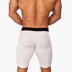 Boxer Brief 9 Inch Leg // White (Small (30"-32"))