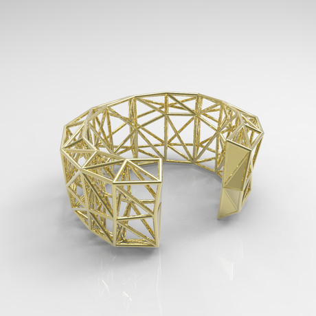 Truss Cuff // Polished Brass (Small)