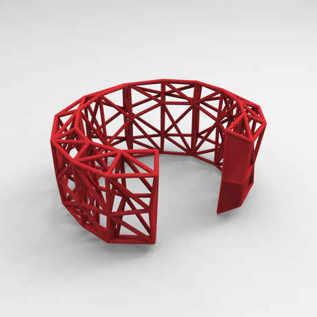 Truss Cuff // Red Nylon (Small)