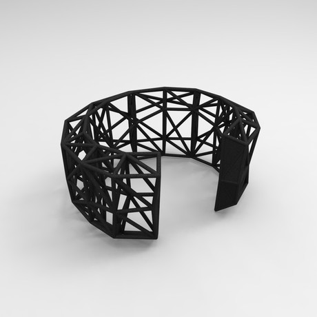 Truss Cuff // Black Nylon (Small)